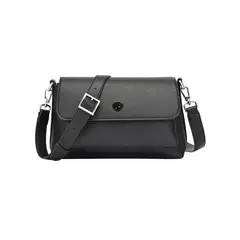 POLLINI - Cartera Bandolera con broche Negro