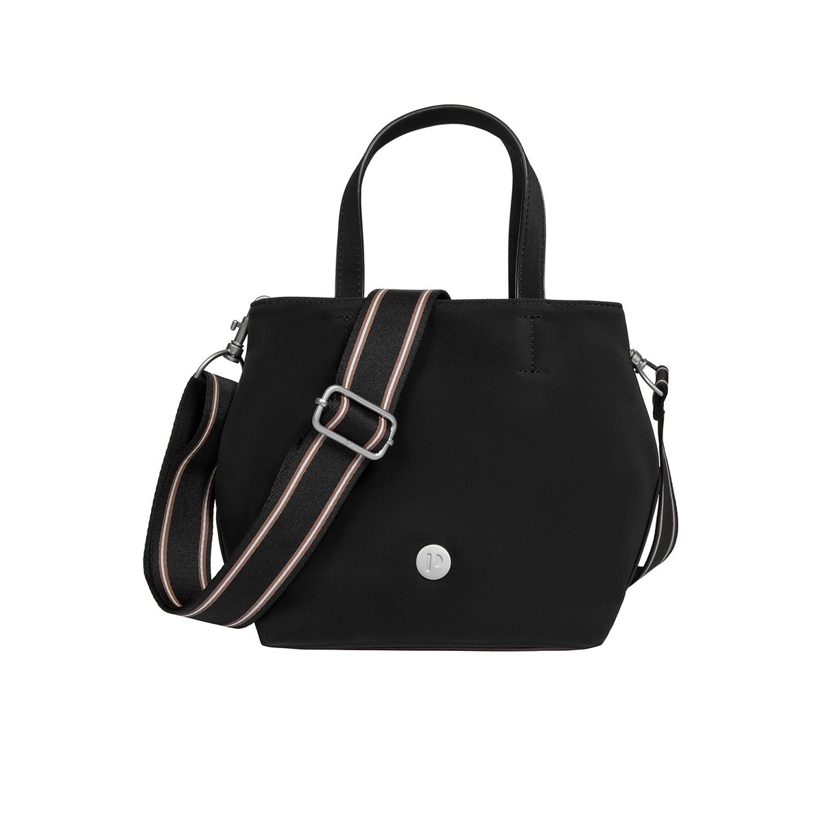 POLLINI - Cartera Bandolera Mujer Negro Pollini