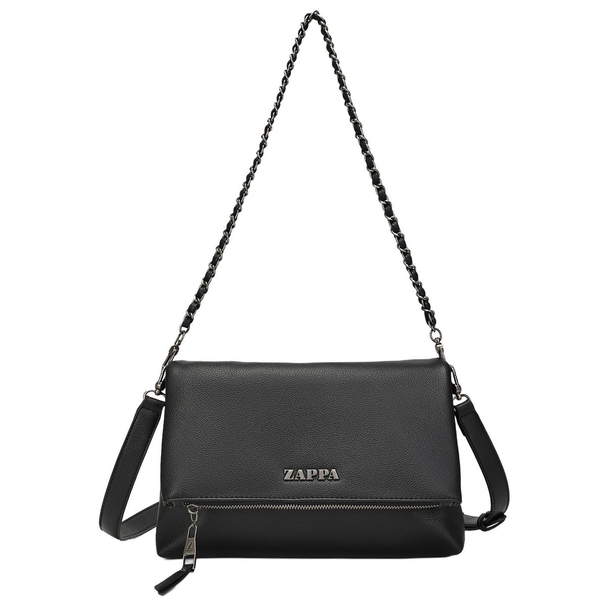 ZAPPA - Cartera Bandolera Tipo Sobre Cadena Negro Zappa