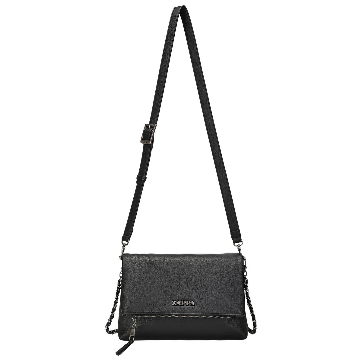 ZAPPA - Cartera Bandolera Tipo Sobre Cadena Negro Zappa