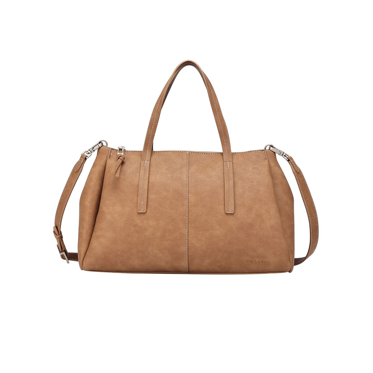 POLLINI - Cartera Tote Casual Marrón claro Pollini