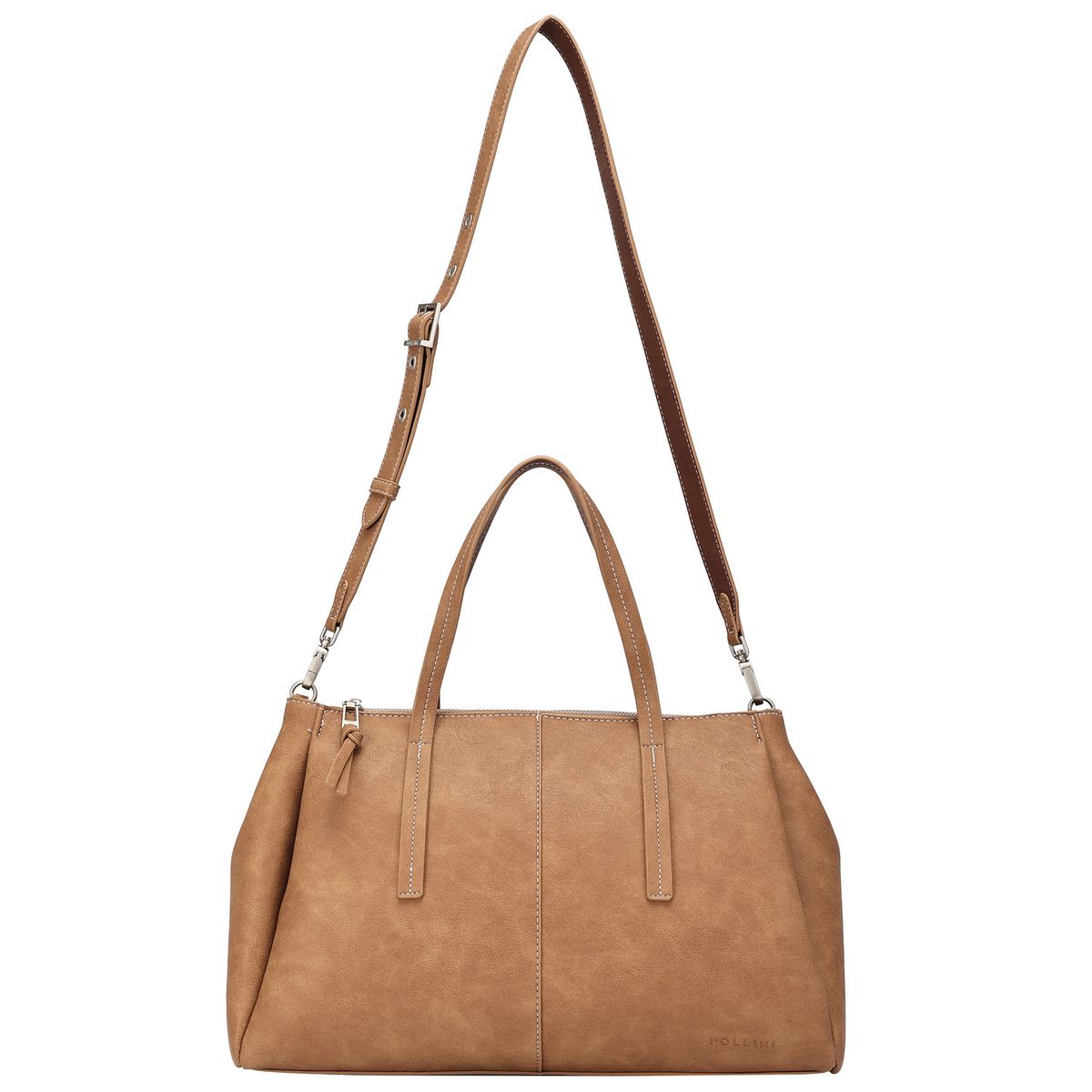 POLLINI - Cartera Tote Casual Marrón claro Pollini
