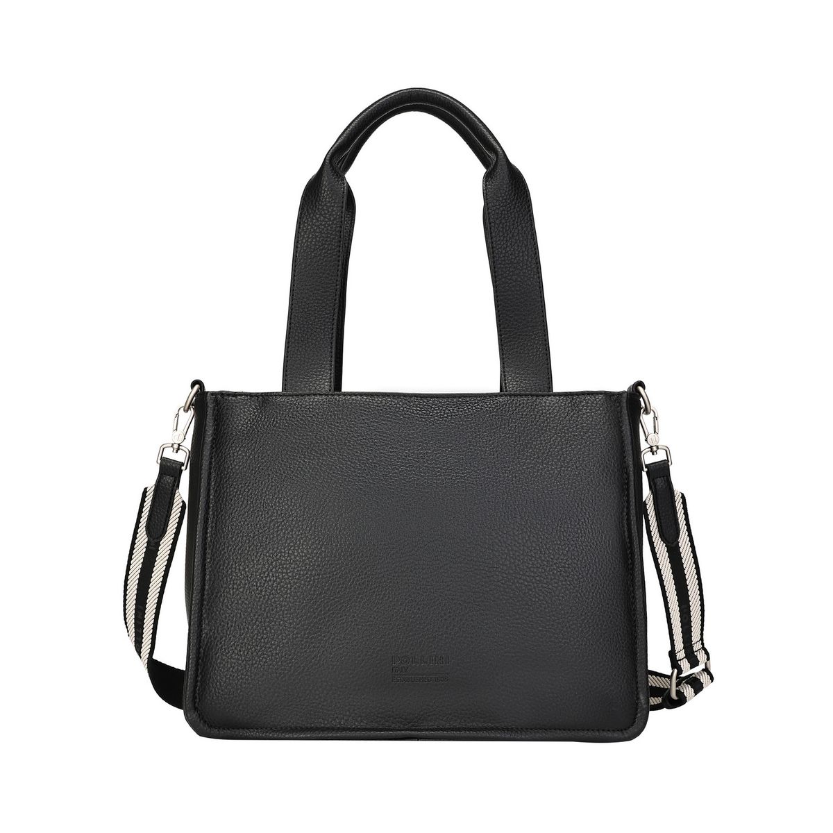 POLLINI - Cartera Tote Casual Mujer Negro Pollini