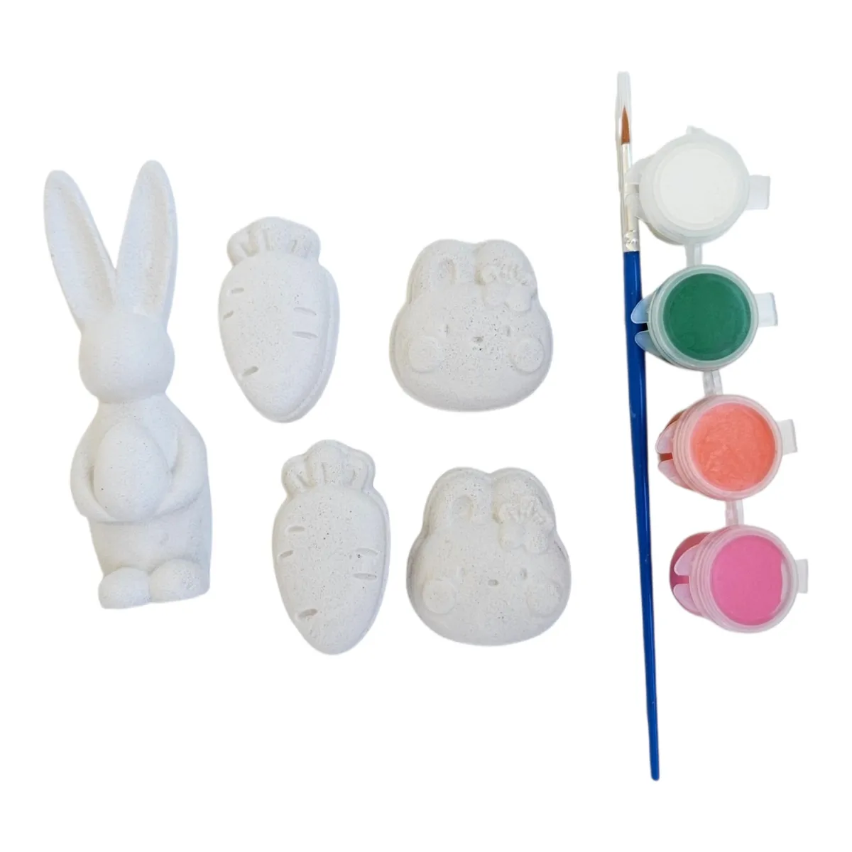 CREA TALLER - Figuras conejo de pascua para pintar