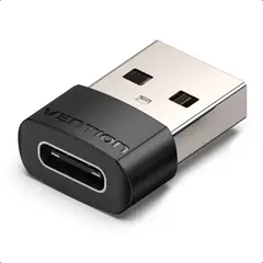 VENTION - Adaptador Otg Usb C Hembra A Usb Macho 2.0 Negro