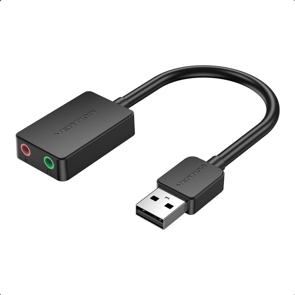 VENTION - Adaptador Tarjeta Sonido Externa Usb Vention Dual Para Ps5 4