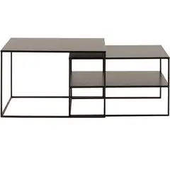 LIVING MARKET - Mesa de centro Nido Oslo Negro Hecho a Mano