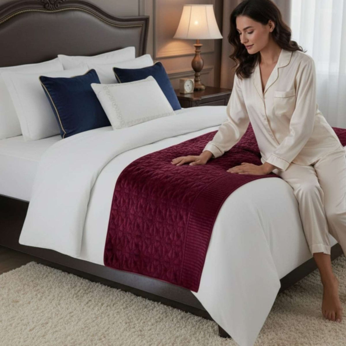GENERICO - Piecera de Cama Plush Premium Confort Termico