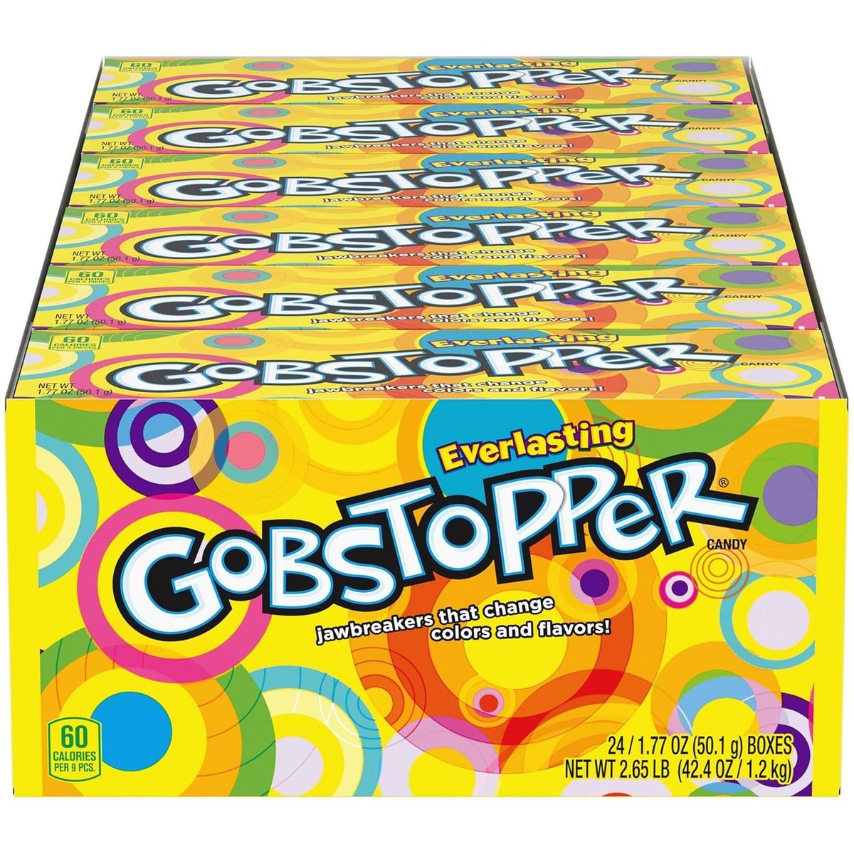 GENERICO - Dulces Jawbreaker Gobstopper 24 x 50 g