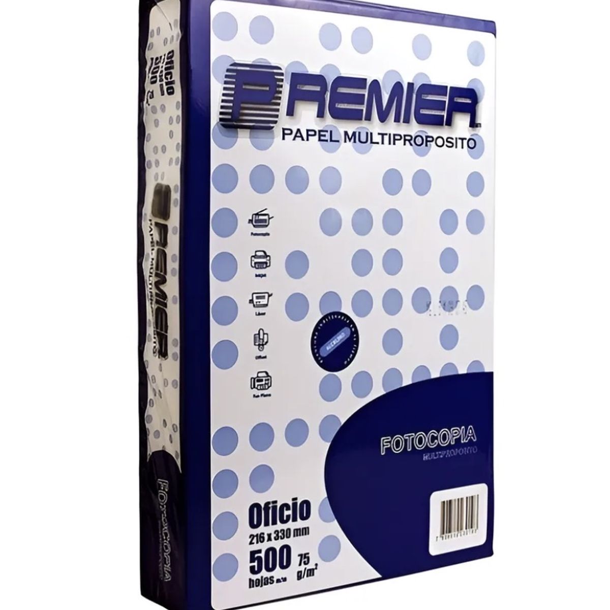 PREMIER - Resma De Papel Premier Tamaño Oficio 500 Hojas Blanco 75 grs