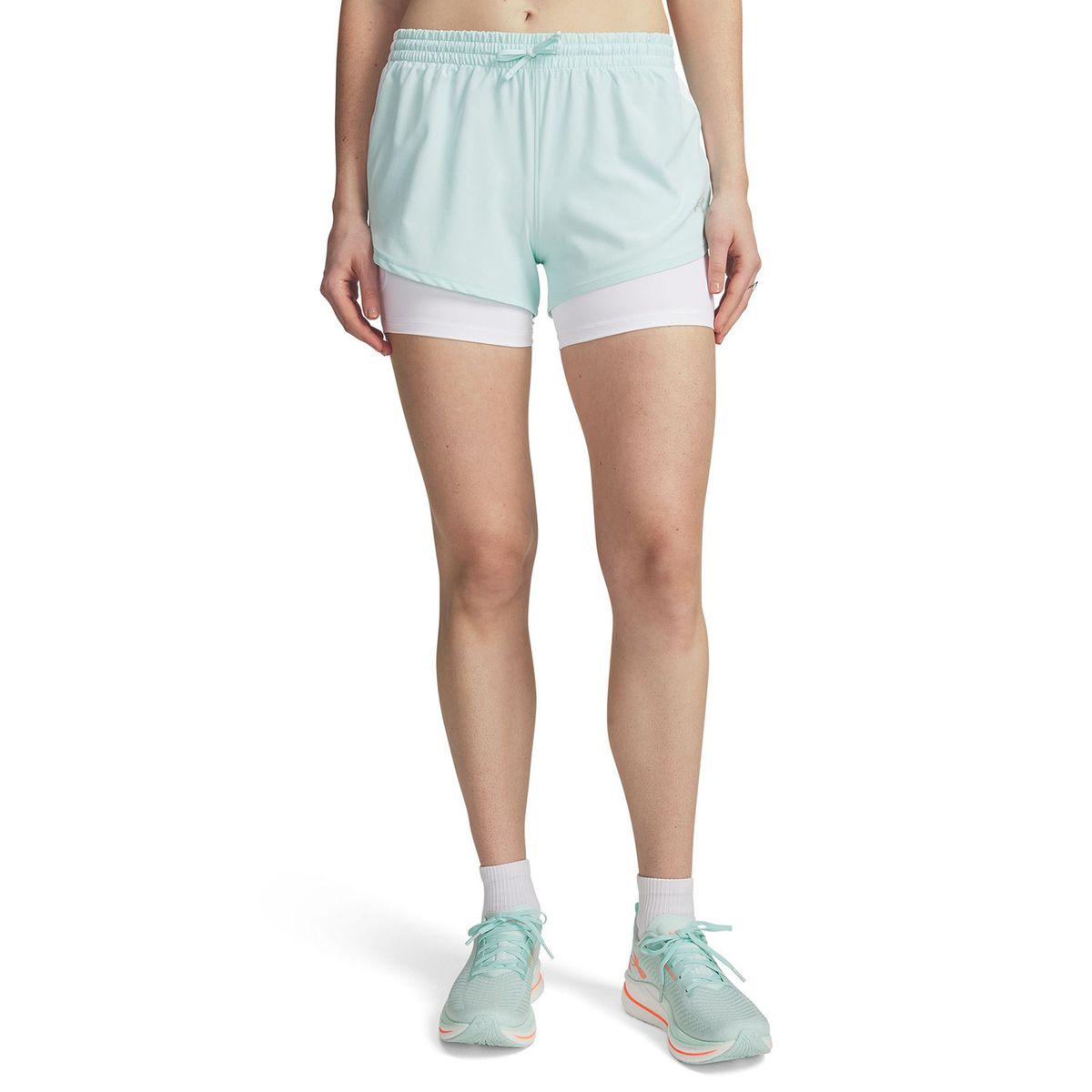 UNDER ARMOUR - Short Mujer Velociti Pro 4" 2 En 1 Verde UNDER ARMOUR