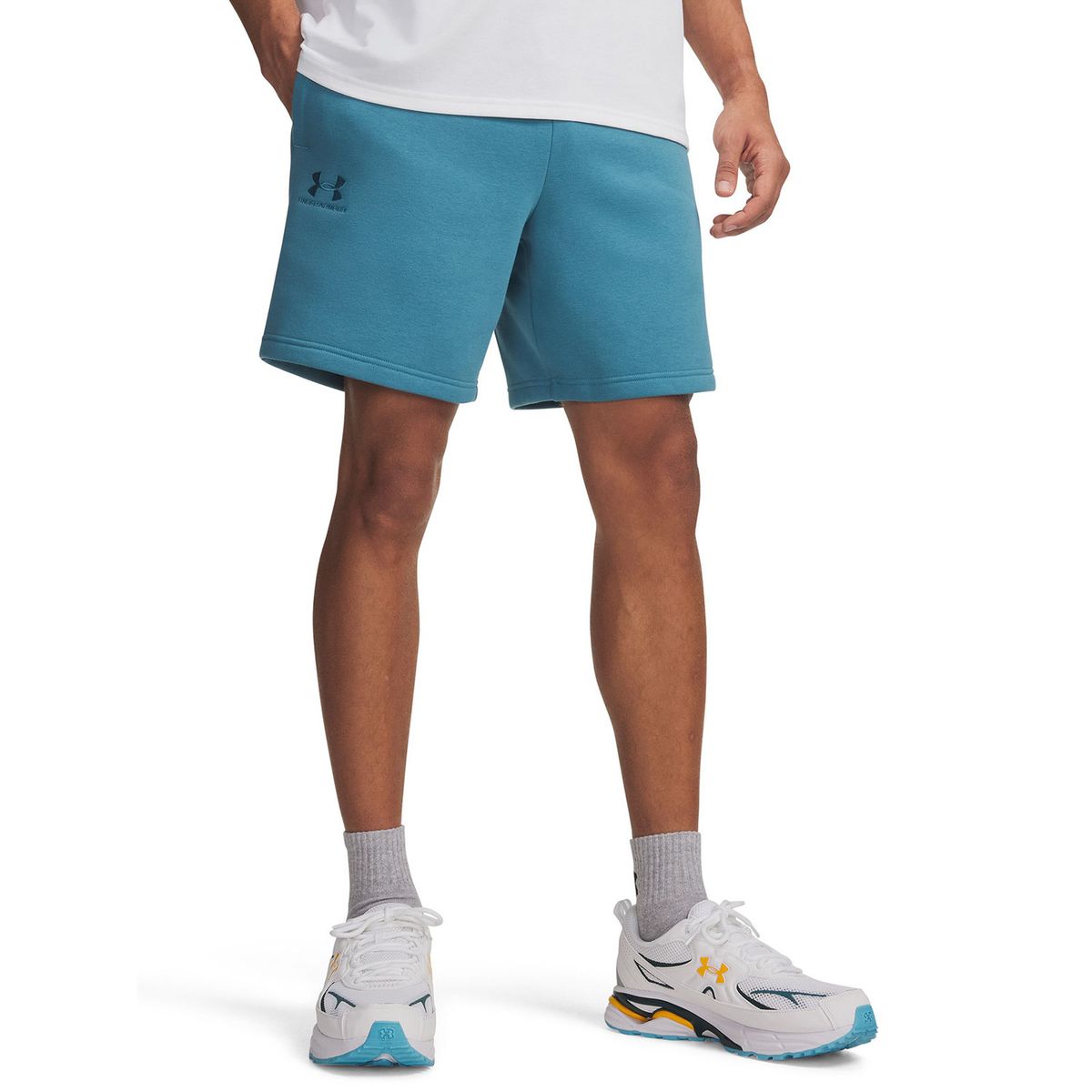 UNDER ARMOUR - Short Hombre Icon Fleece Crew Azul UNDER ARMOUR