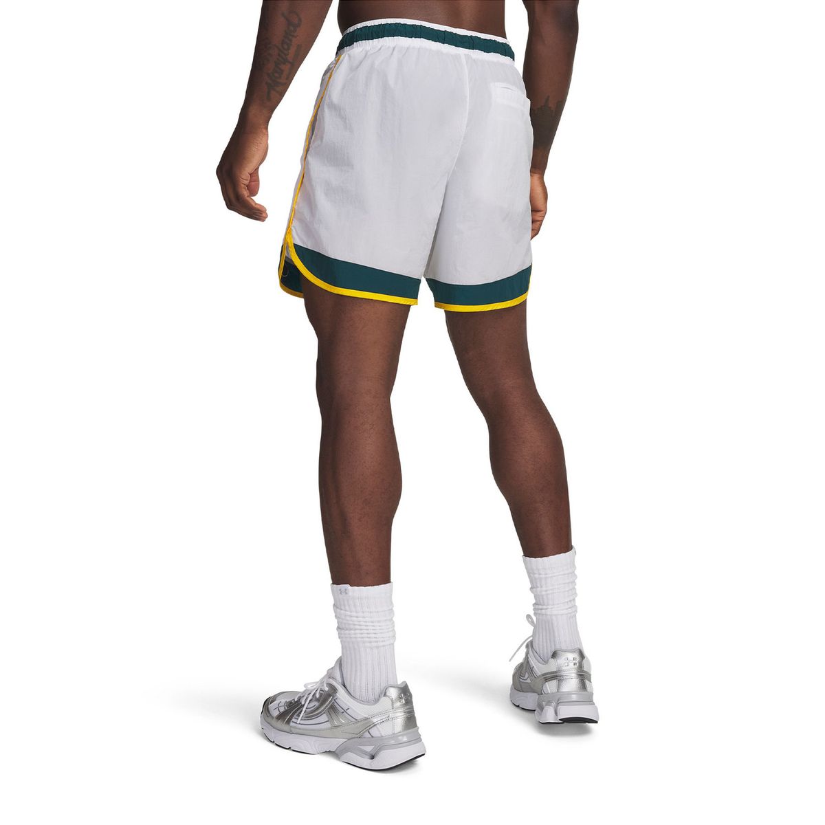 UNDER ARMOUR - Short Hombre Icon Woven Track Blanco UNDER ARMOUR