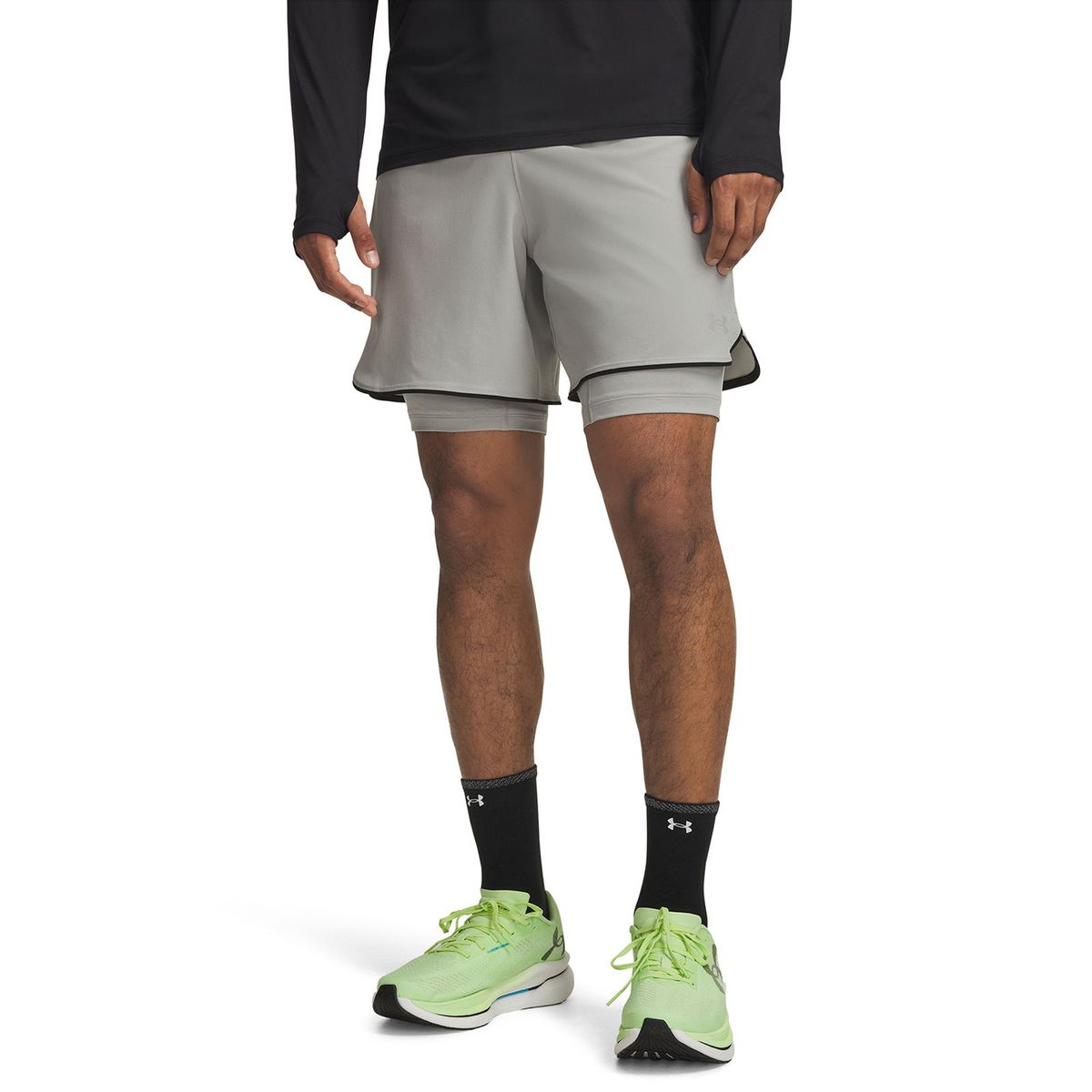 UNDER ARMOUR - Short Hombre Velociti Pro 2 En 1 Gris UNDER ARMOUR