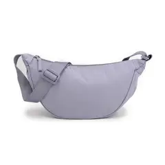 GENERICO - Bandolera bolso banano liso unicolor