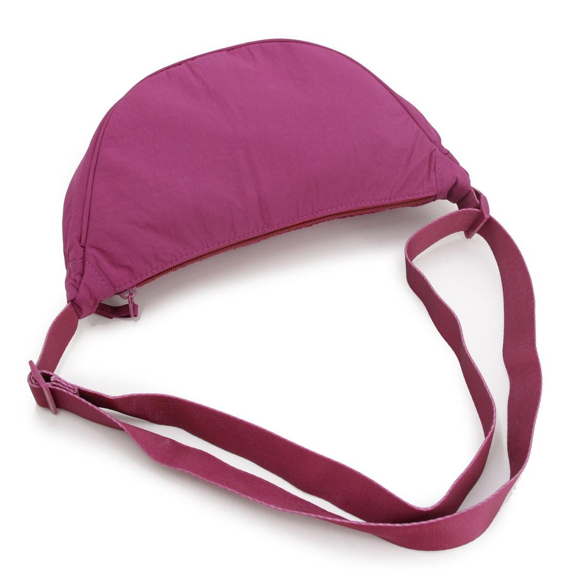 GENERICO - Bandolera bolso banano liso unicolor