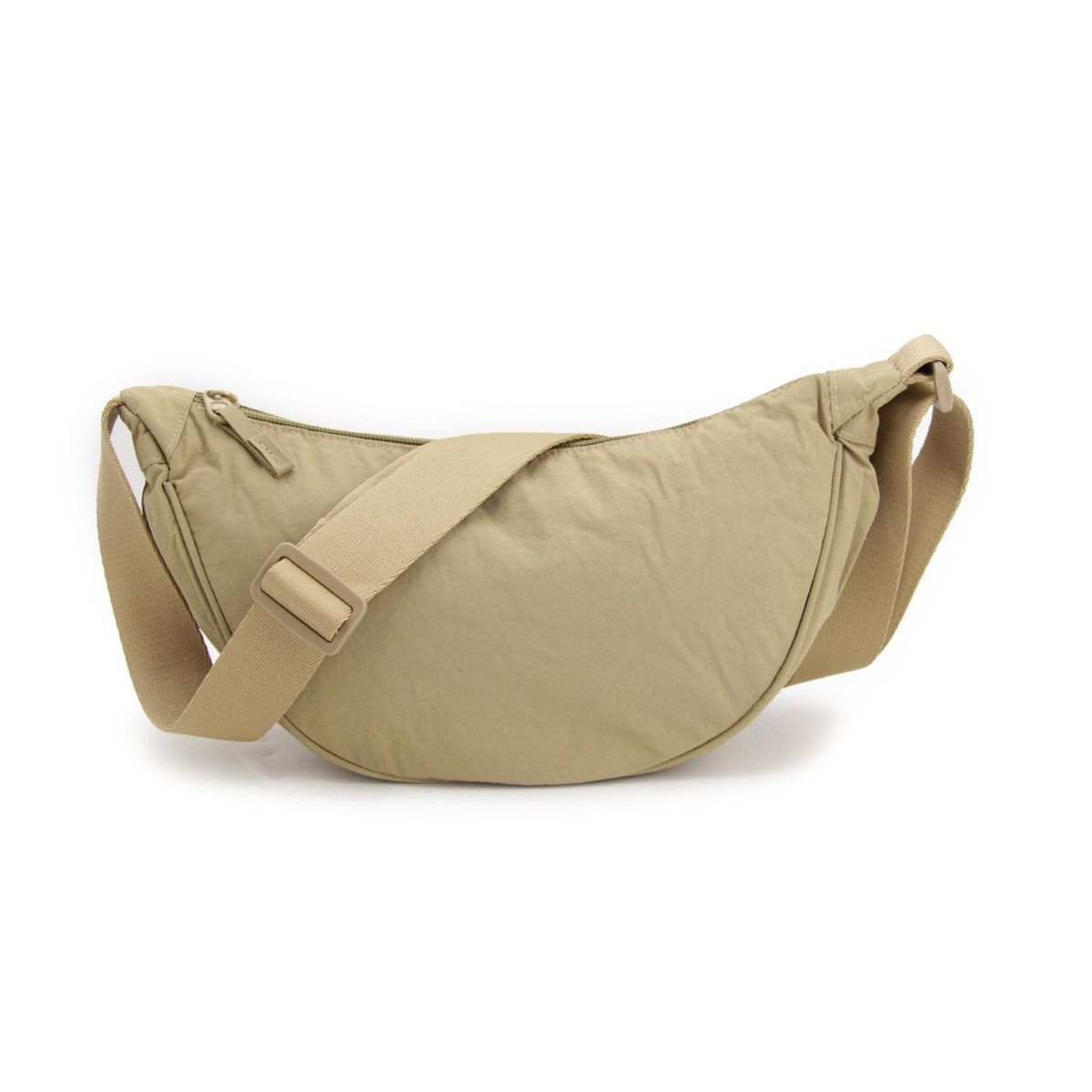 GENERICO - Bandolera bolso banano liso unicolor