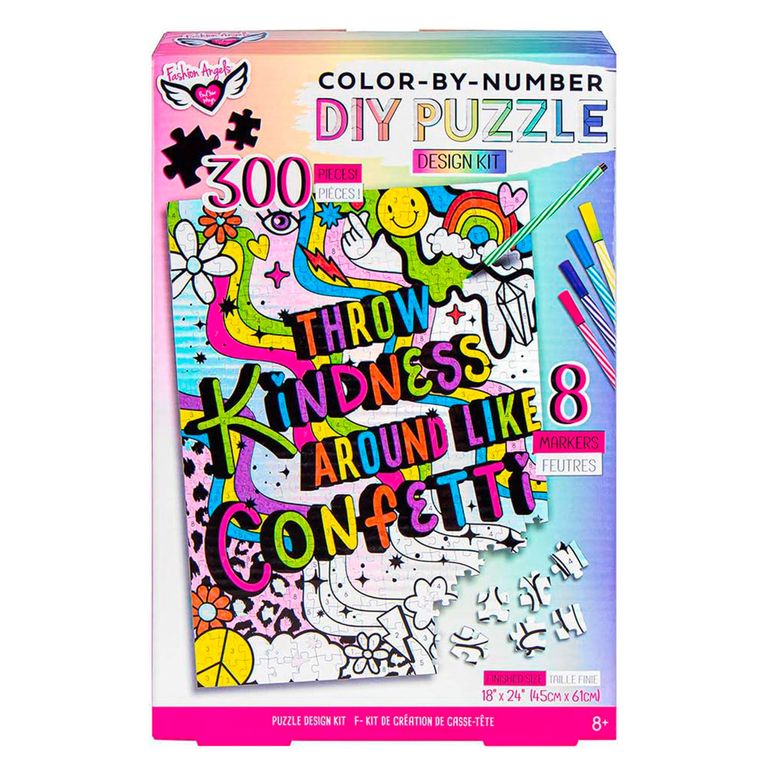 Puzzle para Colorear por Números Fashion Angels
