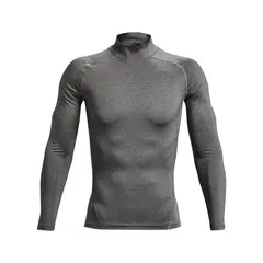 UNDER ARMOUR - Primera Capa Superior Hombre Heatgear Mock Superior Gris