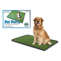 GENERICO - Baño sanitario portátil con cesped para mascotas
