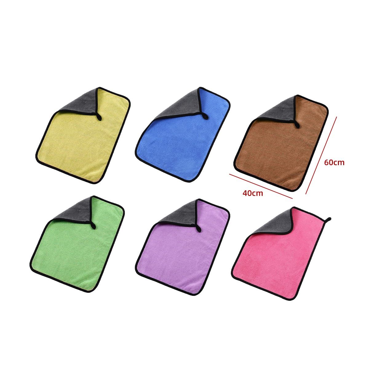 GENERICO - Paño Microfibra Surtido 40X60 Cm Limpieza Multiuso Absorbente