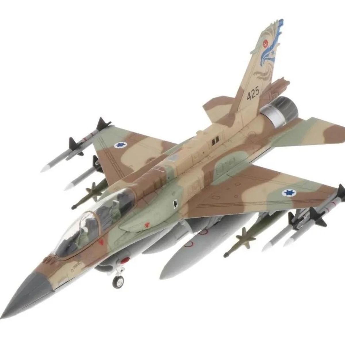 GENERICO - Modelo De Avión De La Fuerza De F-16i Fighting Verde