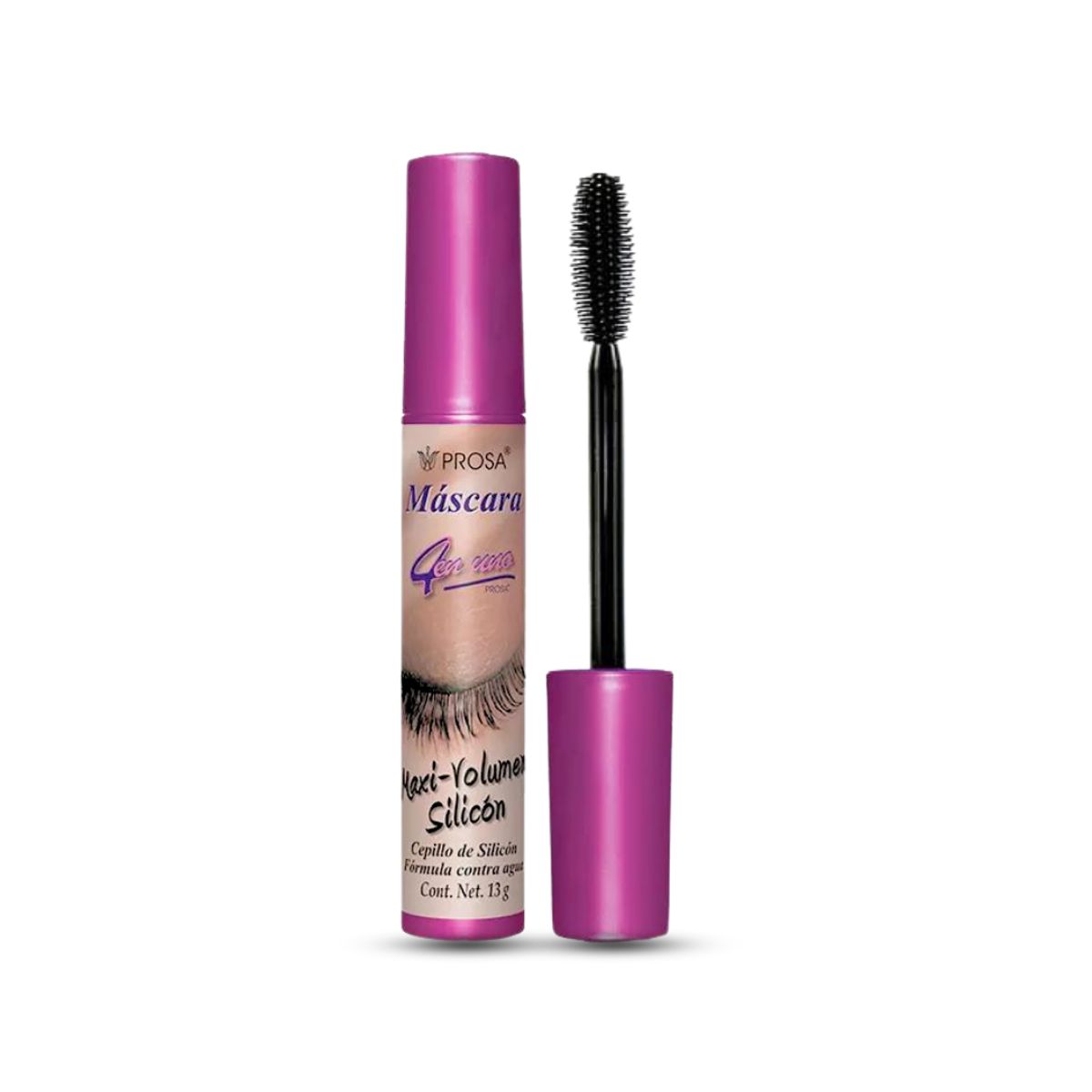 PROSA NATURAL - Pack x2 Mascara de Pestañas Maxi Volumen Silicon Wproof Prosa
