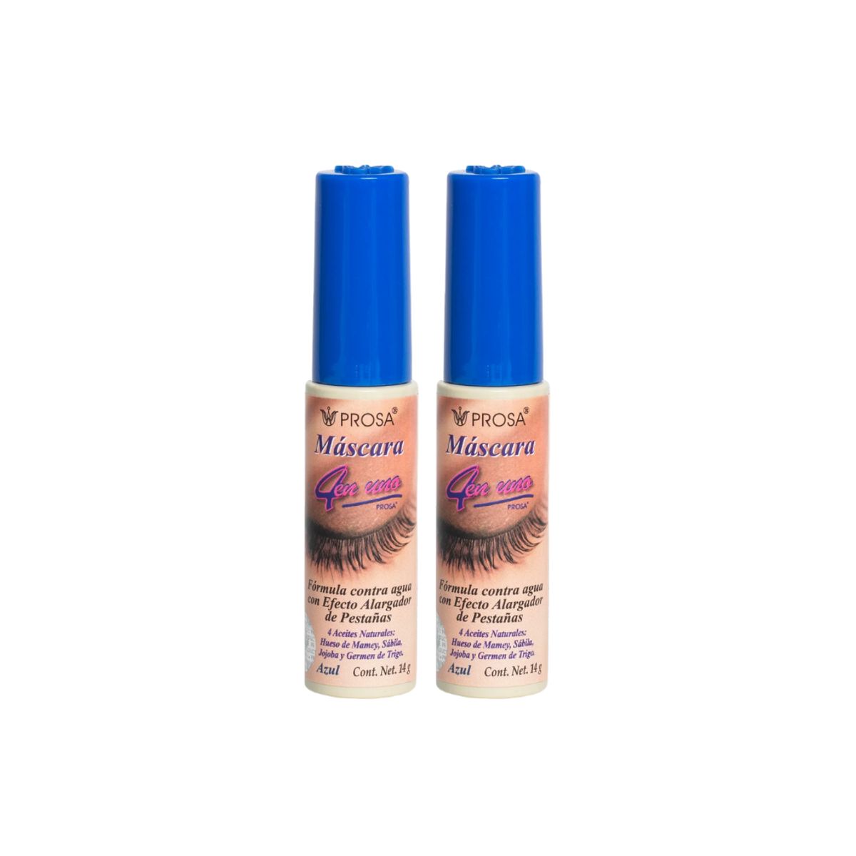 PROSA NATURAL - Pack x 2 Mascara de Pestañas Clasica Azul 14g Prosa