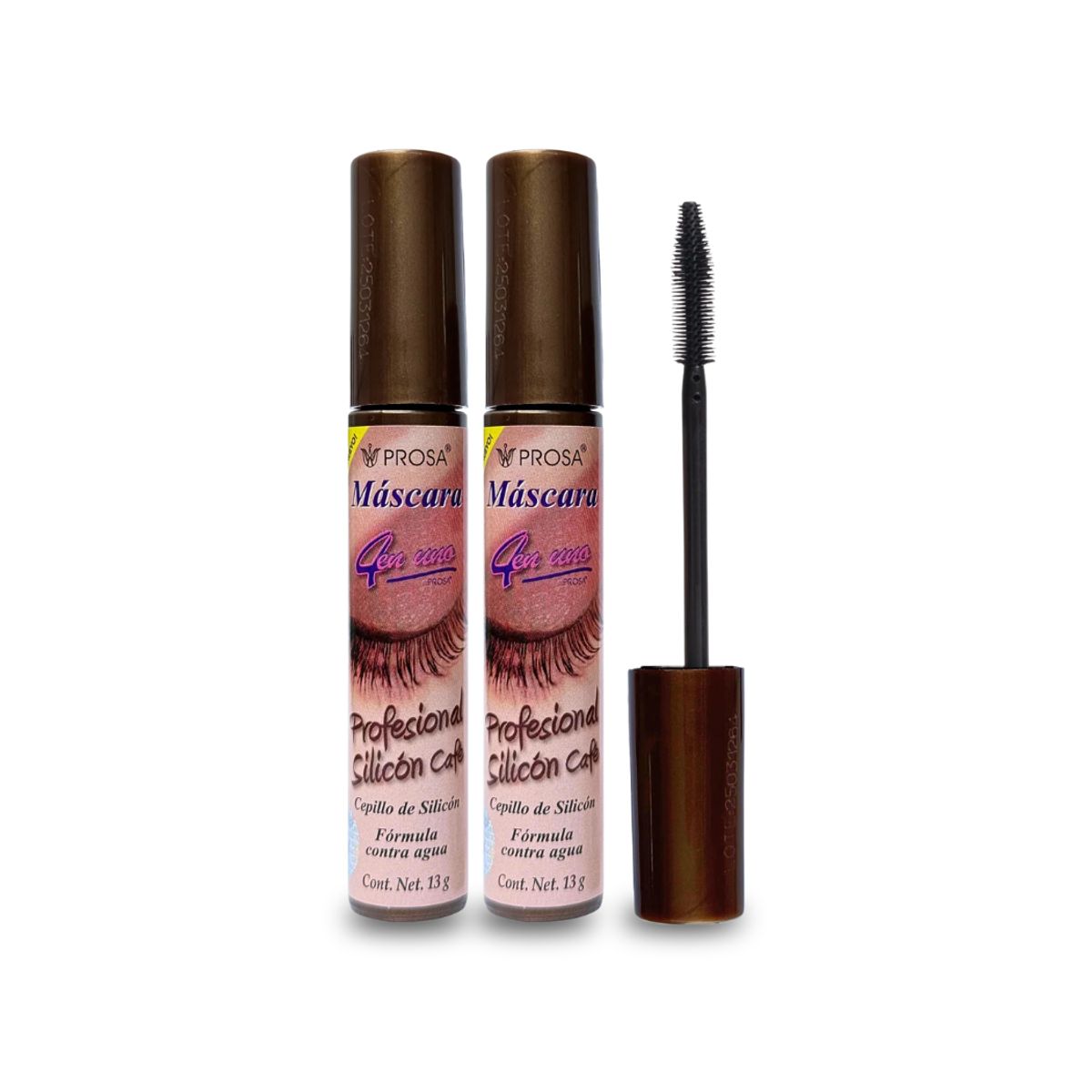 PROSA NATURAL - Mascara de Pestañas 2un Profesional Silicon Cafe 13g Prosa