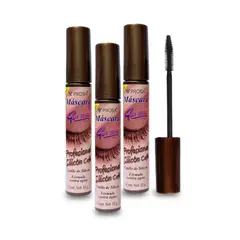 PROSA NATURAL - Pack x 3 Mascara de Pestañas Profesional Silicon Cafe Prosa