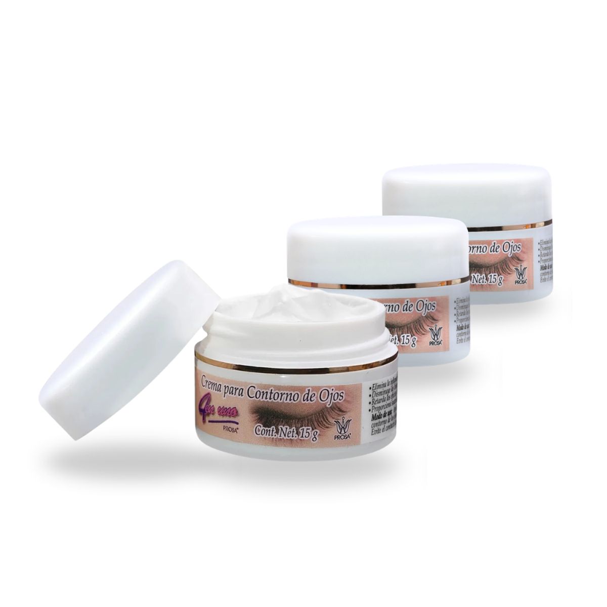 PROSA NATURAL - Pack x 3 Crema Contorno Ojos Firmenza & Suavidad 15g Prosa