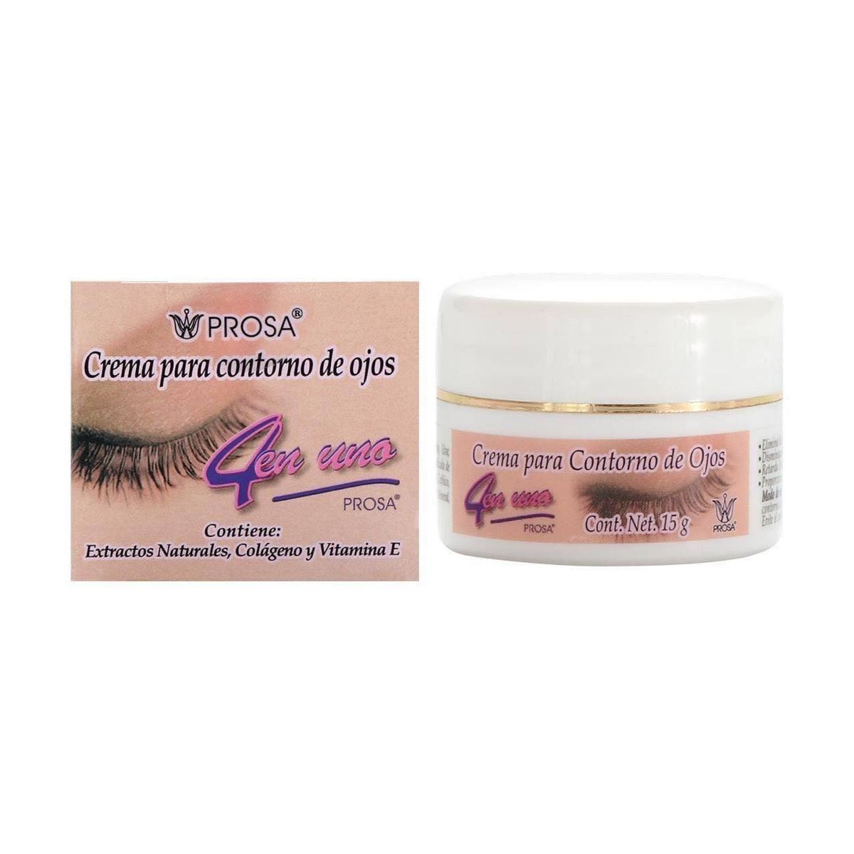 PROSA NATURAL - Pack x 3 Crema Contorno Ojos Firmenza & Suavidad 15g Prosa