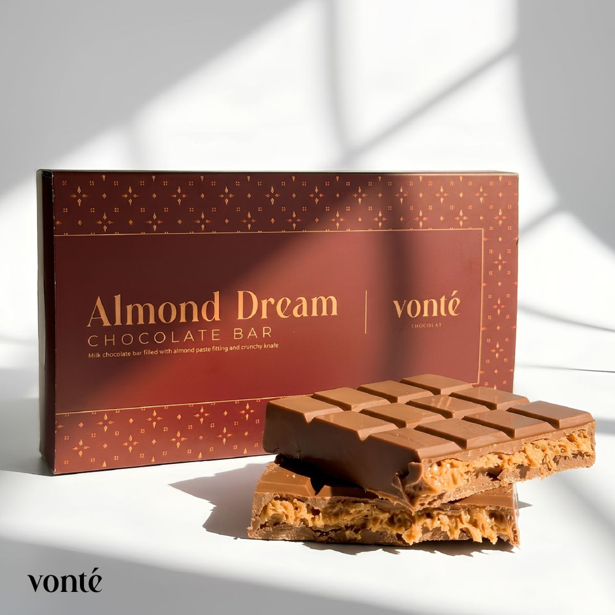 VONTE - Barra de Chocolate Almond Dream Vonté 245 g