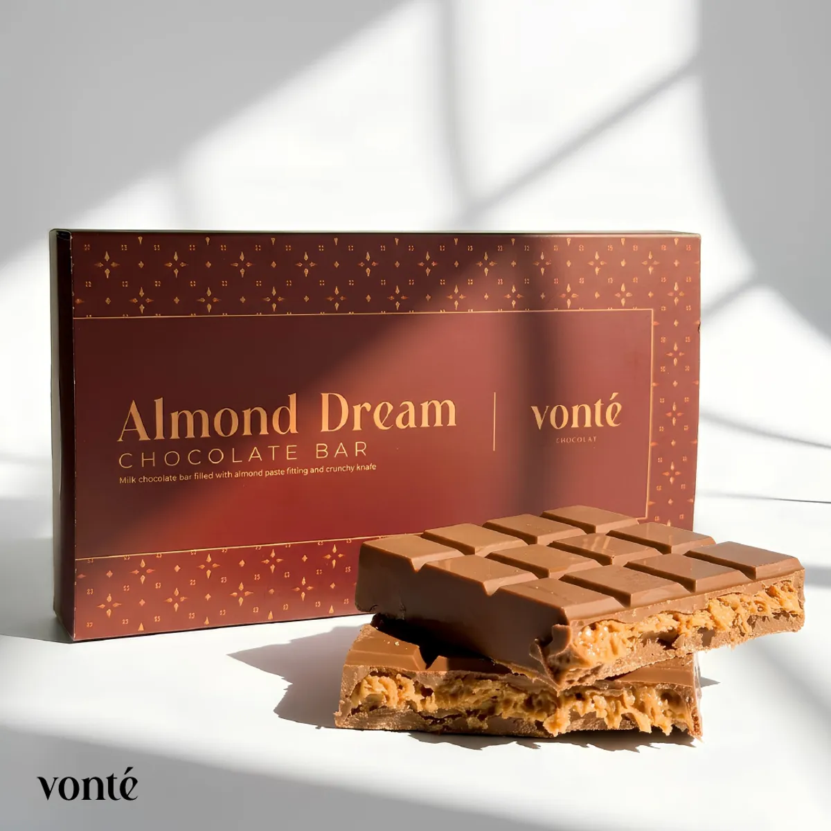 VONTE - Barra de Chocolate Almond Dream Vonté 245 g