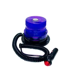 IMBEST - BALIZA LED AZUL ESTROBOSCOPICA IMANTADA AUTO CAMIONETA GRUA