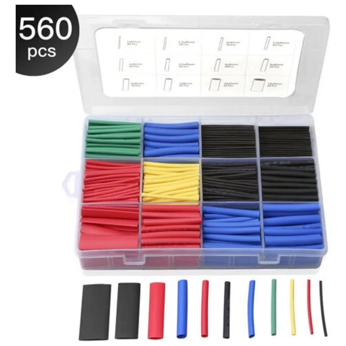 GENERICO - Conectores De Cables Termoencogible Terminales 560 PCS