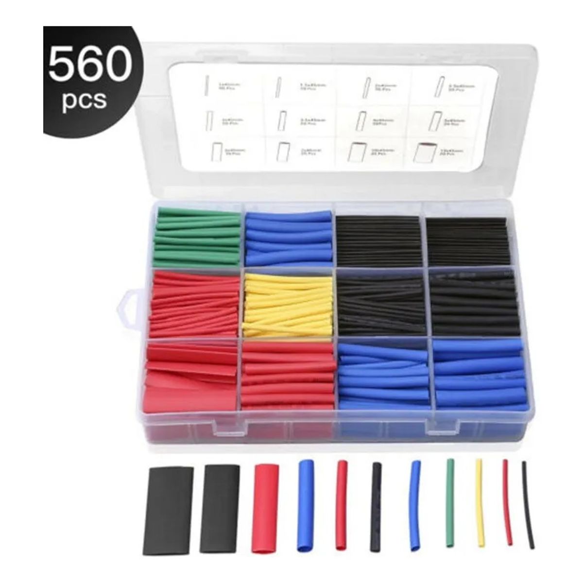 GENERICO - Conectores De Cables Termoencogible Terminales 560 PCS