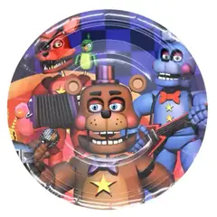 GENERICO - Pack 10 Platos Fiestas Five Night At Freddy Fiesta Fnaf 23cm