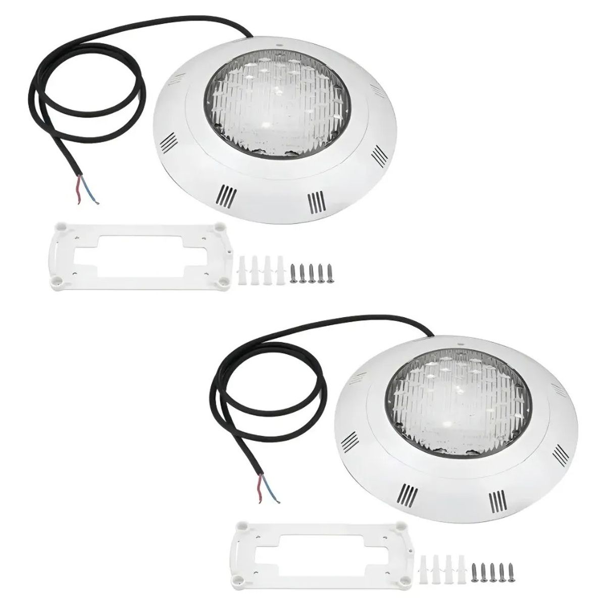 GENERICO - Pack 2 Foco Led De Piscina 24w Sumergible Luces Blanco