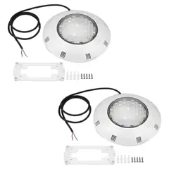 GENERICO - Pack 2 Foco Led De Piscina 24w Sumergible Luces Blanco
