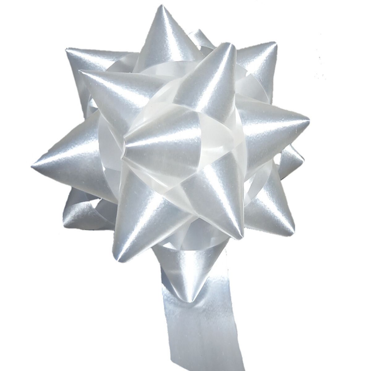 GENERICO - Set 20 Cintas Blancas Lazos Rositas Moños Para Regalo 8cm