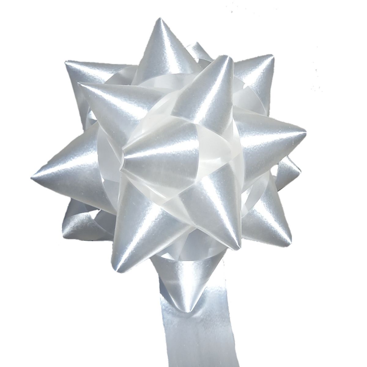 GENERICO - Set 20 Cintas Blancas Lazos Rositas Moños Para Regalo 8cm