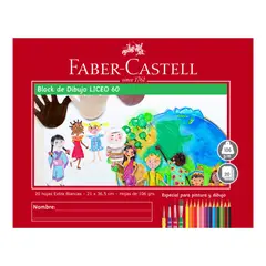FABER-CASTELL - Block de dibujo Liceo 60