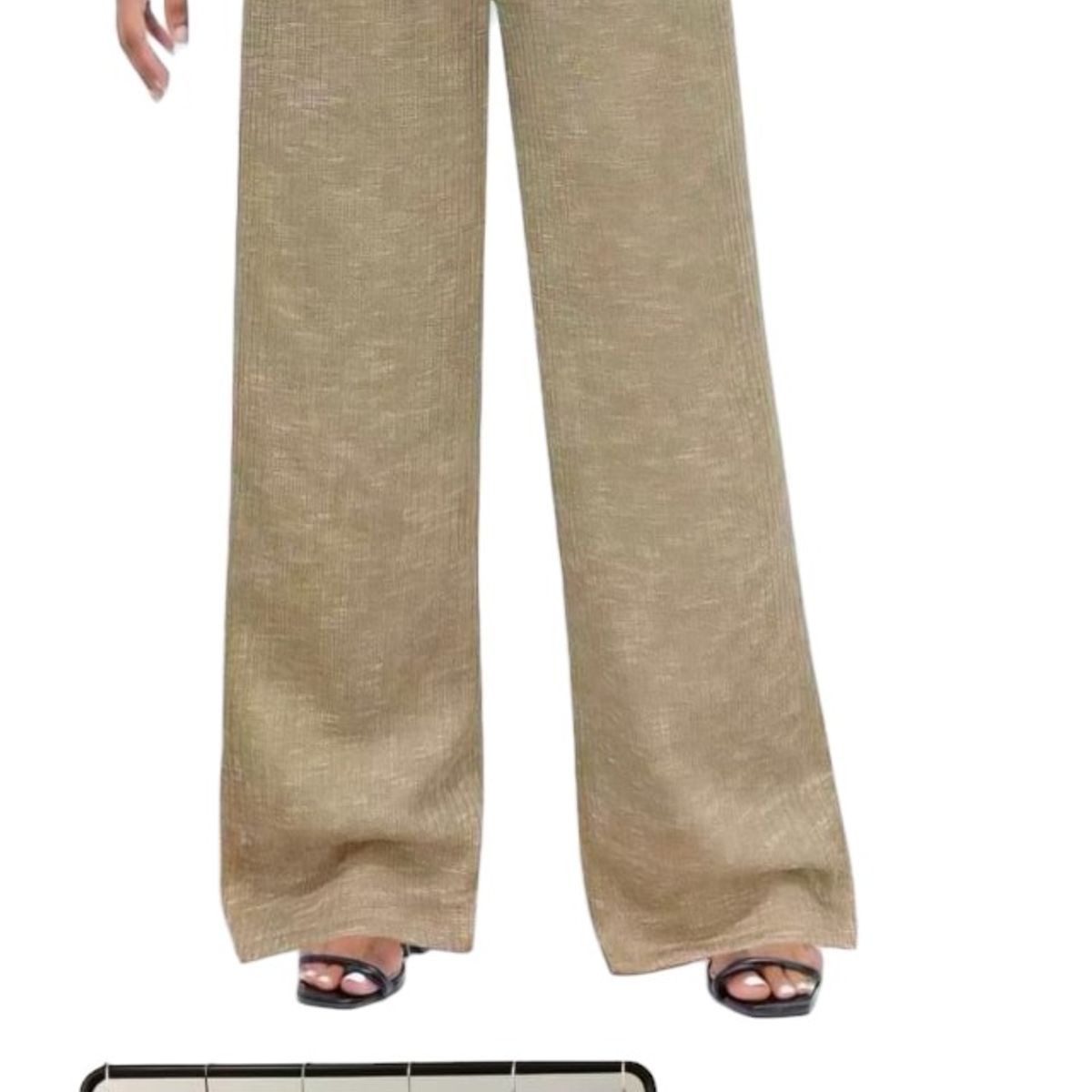 AGW - Pack 3 Pantalones Mujer Ancho Canale Forrado Polar