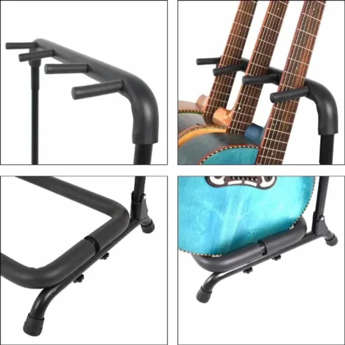 GENERICO - Atril Soporte Triple Para Guitarra