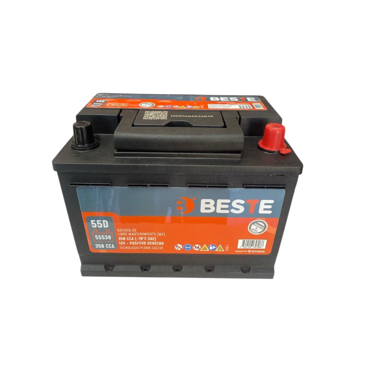BESTE - bateria beste 55ah 350cca 12v kia rio 4 - 5