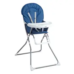 BEBESIT - Silla de Comer Plegable Vectra Azul