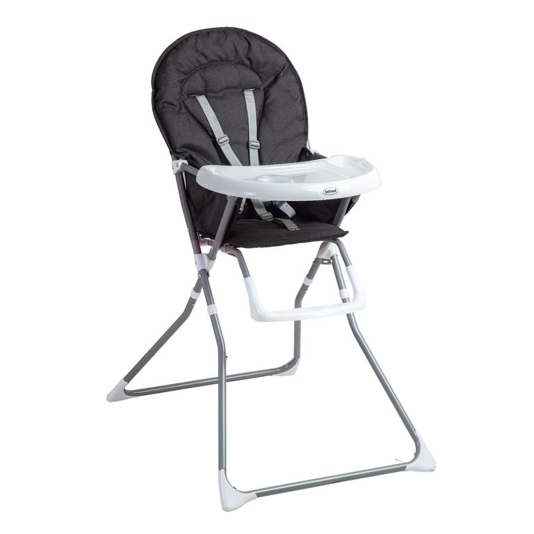 BEBESIT Silla de Comer Plegable Vectra Gris