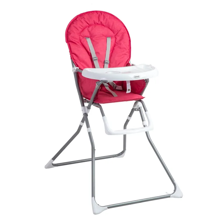 BEBESIT Silla de Comer Plegable Vectra Rosada