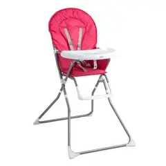 BEBESIT - Silla de Comer Plegable Vectra Rosada